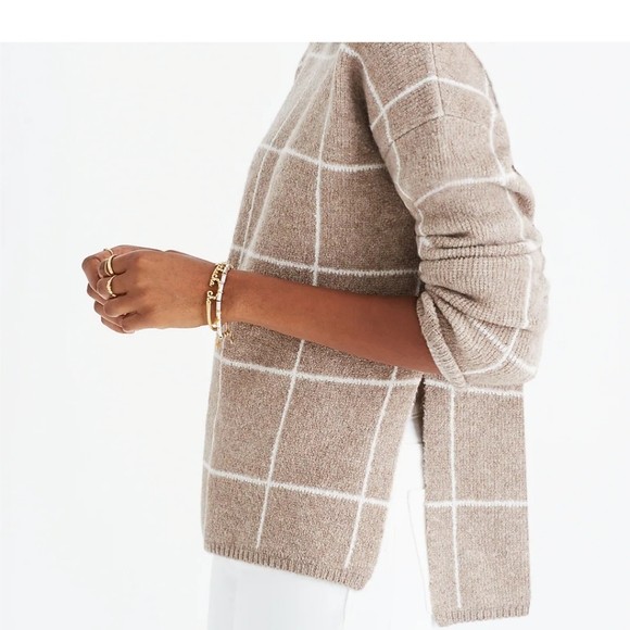 Madewell windowpane turtleneck SZ.XXS - Picture 2 of 5